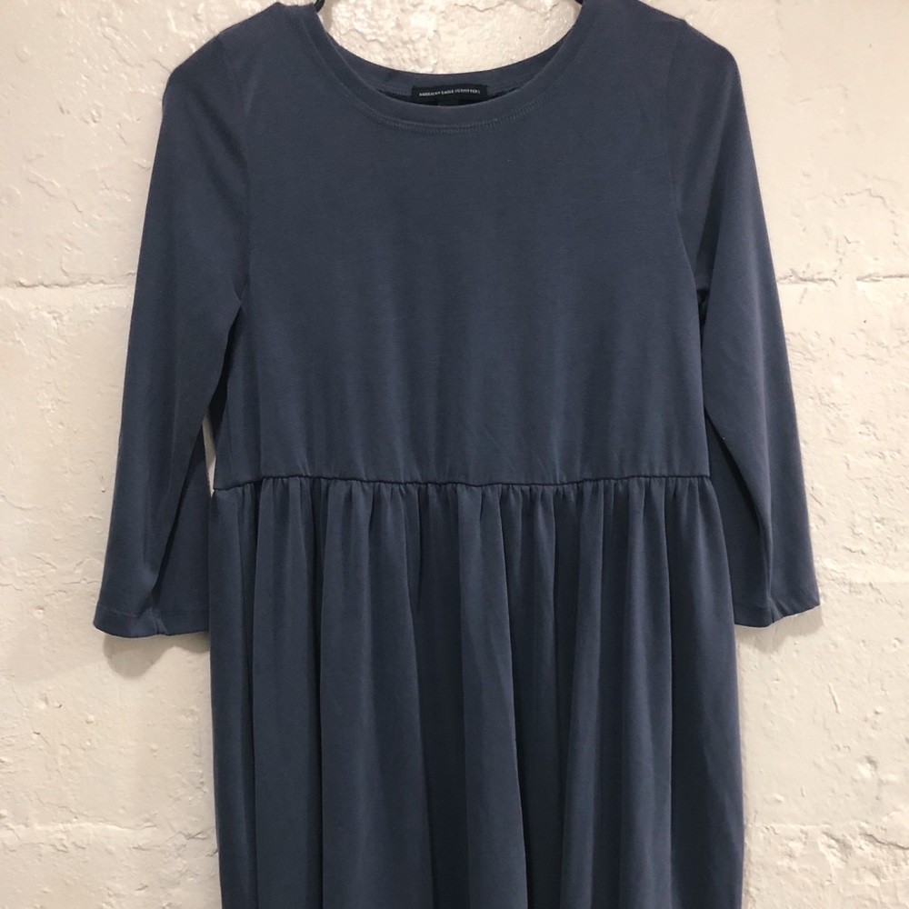 American Eagle Super Soft Baby Doll Dress - Navy